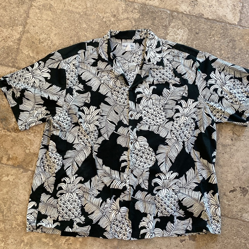 ViNTAGE BISHOP ST Aloha Shirt with PINEAPPLE Motif Size 5XL